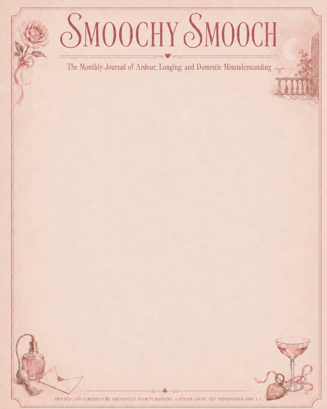 Smoochy Smooch broadsheet