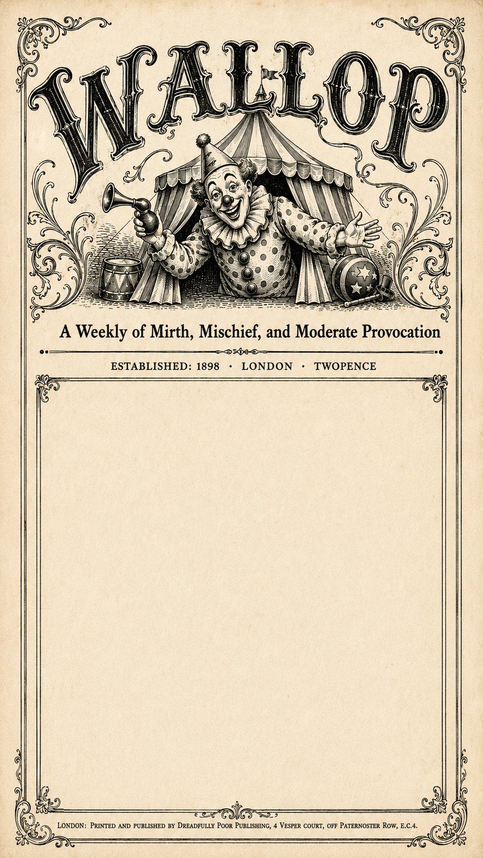Wallop broadsheet