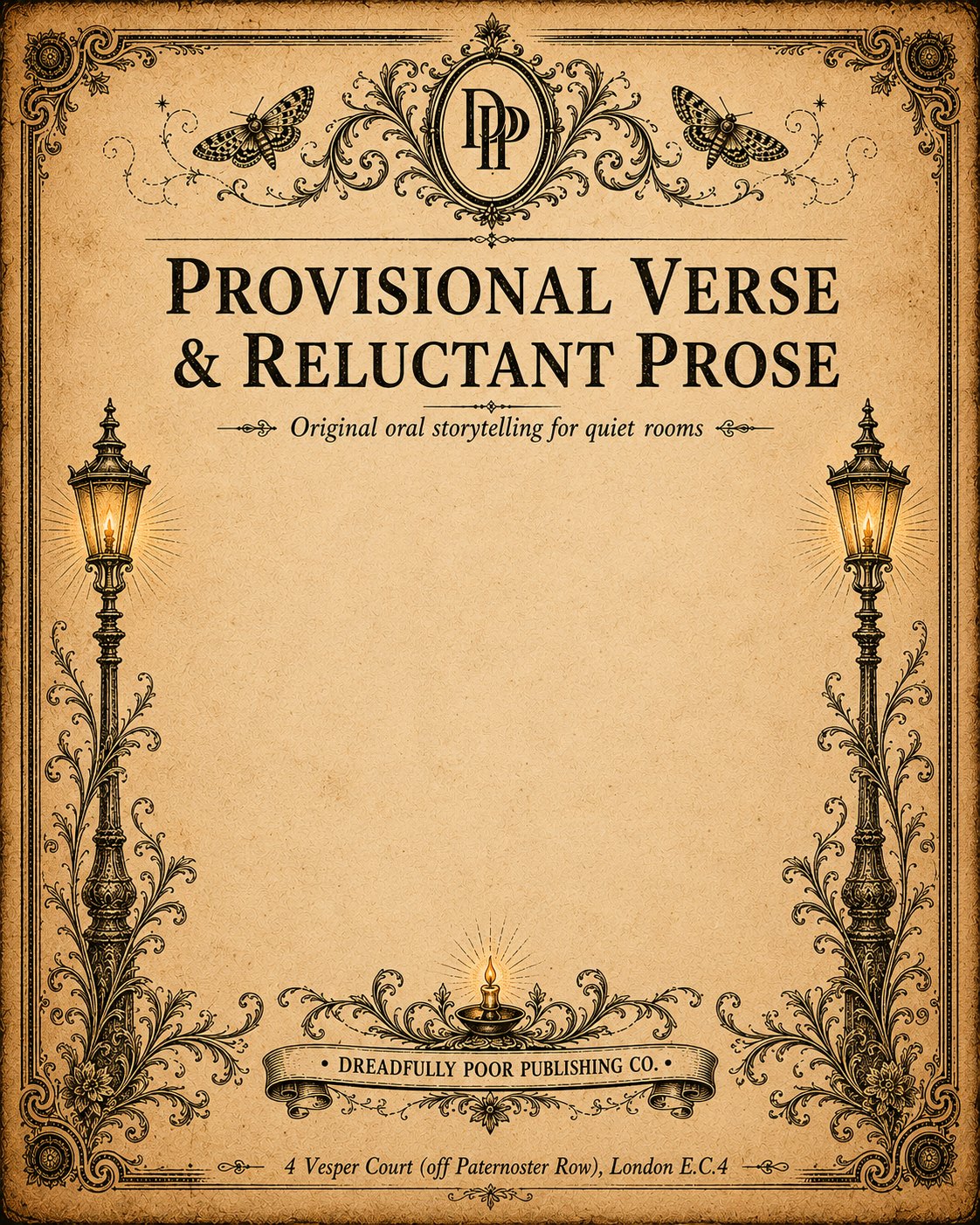 Provisional Verse and Reluctant Prose broadsheet module